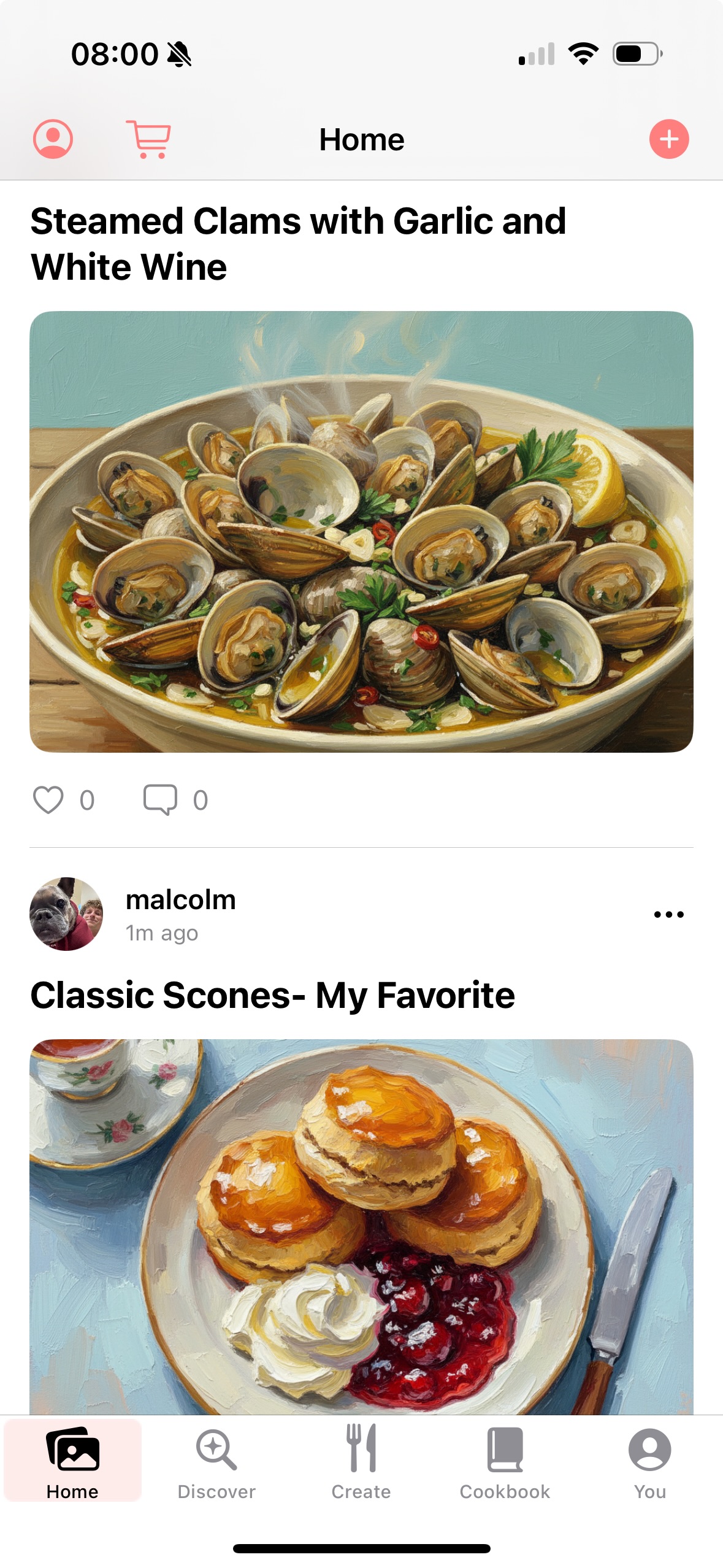 Aldenté recipe view